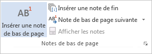 Note bas de page