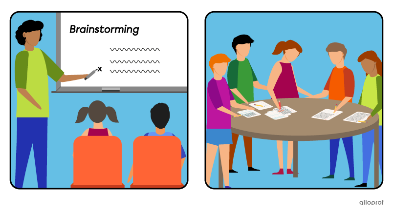 Students Brainstorming